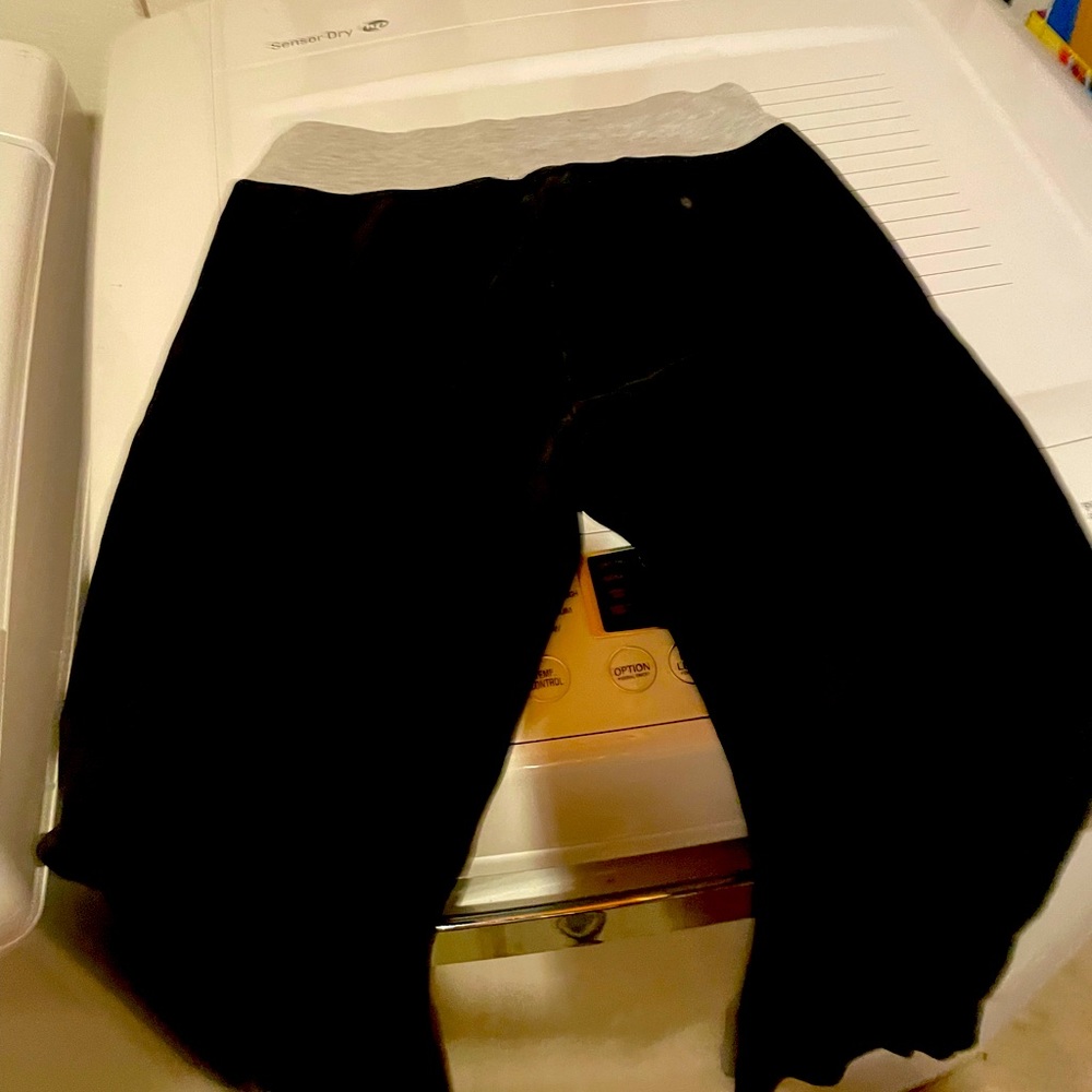 Black legging sweat joggers